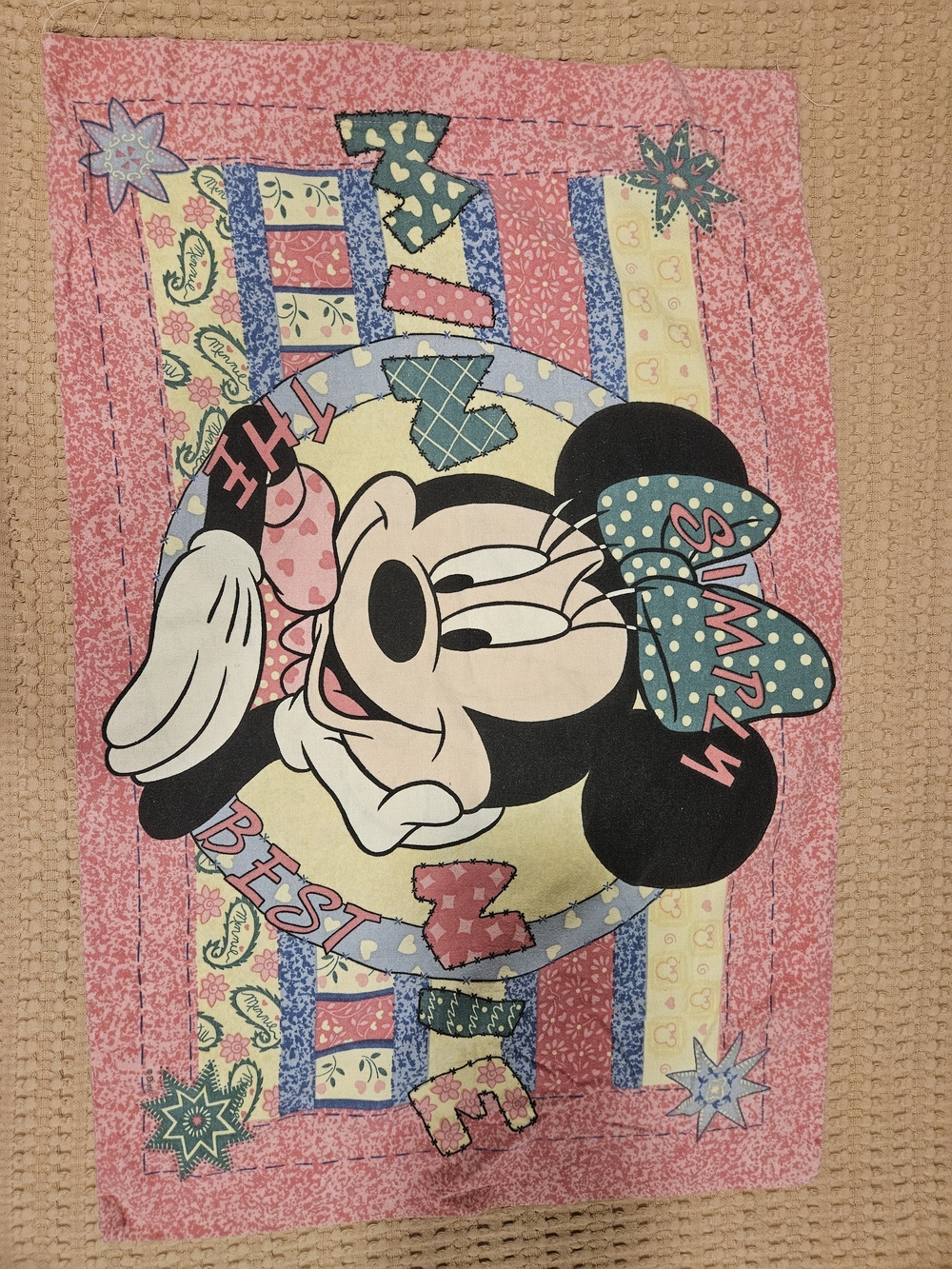 Vintage Disney Minnie Mouse Pillowcase
